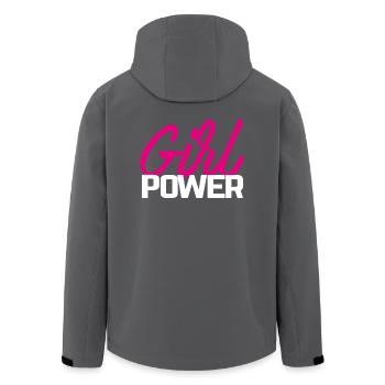 Girl Power - Recycelte Männer Softshell-Jacke von Stanley/Stella - Anthrazit - Hinten - AI Model Male 185 light (185cm)