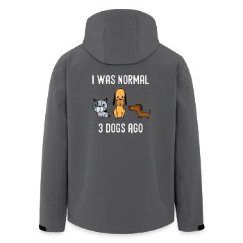 Hund Hundeliebhaber Haustier Hundehalter Geschenk - Recycelte Männer Softshell-Jacke von Stanley/Stella - Anthrazit - Hinten - AI Model Male 185 light (185cm)