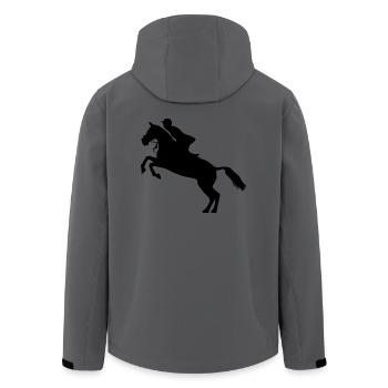 Equitation Equitation équestre Equestre sport équestre - Veste softshell homme en polyester recyclé Stanley/Stella - charbon - Dos - AI Model Male 185 light (185cm)
