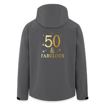 50 and fabulous - Recycelte Männer Softshell-Jacke von Stanley/Stella - Anthrazit - Hinten - AI Model Male 185 light (185cm)