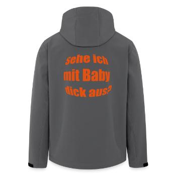 2541614 14596745 babybauch - Recycelte Männer Softshell-Jacke von Stanley/Stella - Anthrazit - Hinten - AI Model Male 185 light (185cm)
