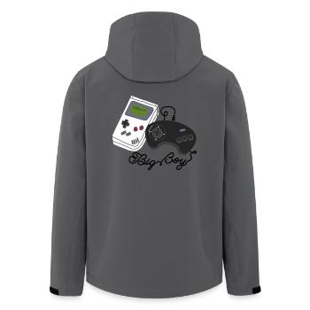 Gamer Videospiele Spiel Junge Aussenseiter Joystick - Recycelte Männer Softshell-Jacke von Stanley/Stella - Anthrazit - Hinten - AI Model Male 185 light (185cm)