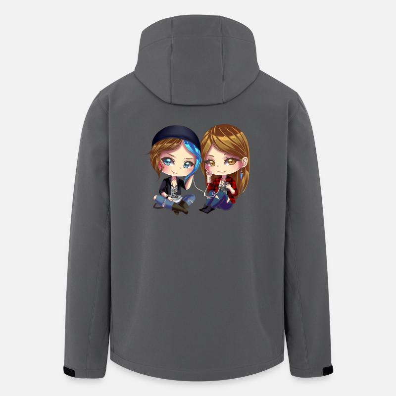 Chloe x Rachel - Men’s Recycled Softshell Jacket by Stanley/Stella - anthracite