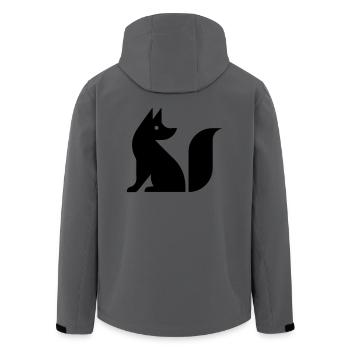 Niedlicher Fuchs Illustration - Recycelte Männer Softshell-Jacke von Stanley/Stella - Anthrazit - Hinten - AI Model Male 185 light (185cm)