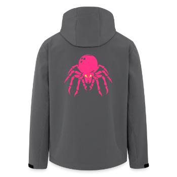 Bowling Spider Ballon - Recycelte Männer Softshell-Jacke von Stanley/Stella - Anthrazit - Hinten - AI Model Male 185 light (185cm)