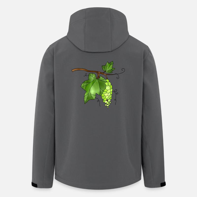 Trauben - Recycelte Männer Softshell-Jacke von Stanley/Stella - Anthrazit