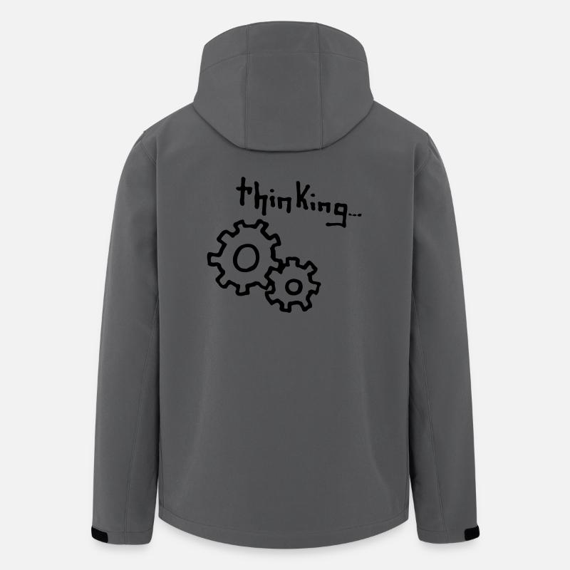 thinking - Men’s Recycled Softshell Jacket by Stanley/Stella - anthracite
