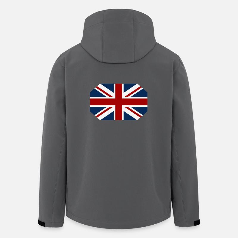 Großbritannien Flagge - Recycelte Männer Softshell-Jacke von Stanley/Stella - Anthrazit