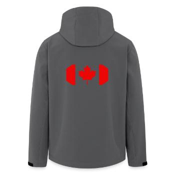 Flagge Kanada - Recycelte Männer Softshell-Jacke von Stanley/Stella - Anthrazit - Hinten - AI Model Male 185 light (185cm)
