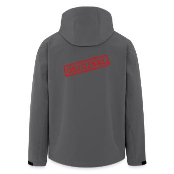 Original Stempel - Recycelte Männer Softshell-Jacke von Stanley/Stella - Anthrazit - Hinten - AI Model Male 185 light (185cm)