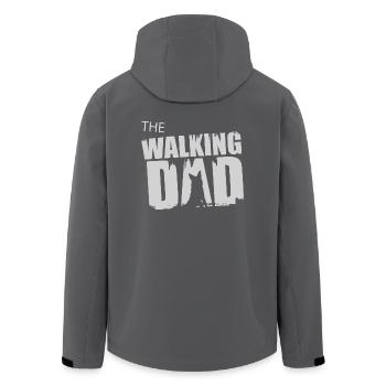 Schäferhund Walking Dad Geschenkidee Vater Gassi - Recycelte Männer Softshell-Jacke von Stanley/Stella - Anthrazit - Hinten - AI Model Male 185 light (185cm)