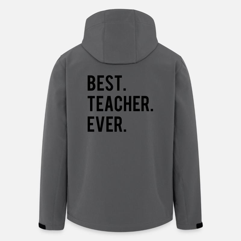 Best Teacher Ever - Recycelte Männer Softshell-Jacke von Stanley/Stella - Anthrazit