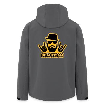 Bräutigam T-Shirt - Bräutigam Shirt - JGA T-Shirts - Recycelte Männer Softshell-Jacke von Stanley/Stella - Anthrazit - Hinten - AI Model Male 185 light (185cm)