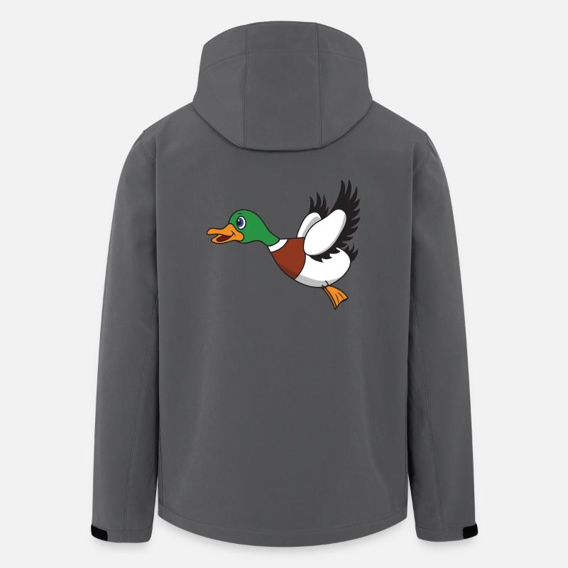 Flying duck - Men’s Recycled Softshell Jacket by Stanley/Stella - anthracite