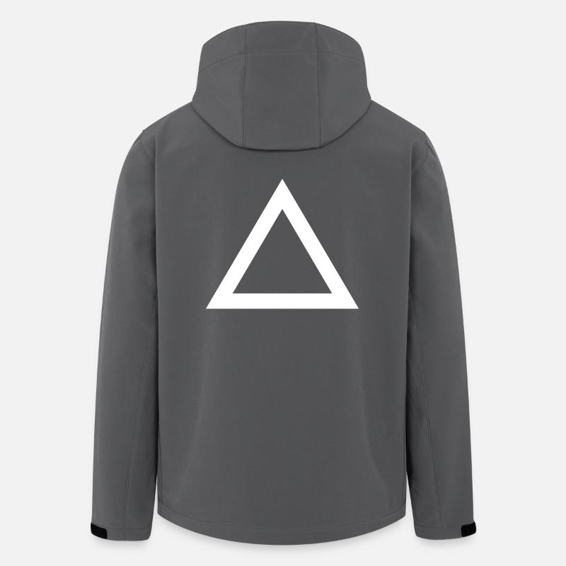 triangle - Veste softshell homme en polyester recyclé Stanley/Stella - charbon