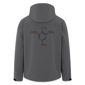 Trinitrotoluene - Recycelte Männer Softshell-Jacke von Stanley/Stella - Anthrazit - Hinten - AI Model Male 185 light (185cm)