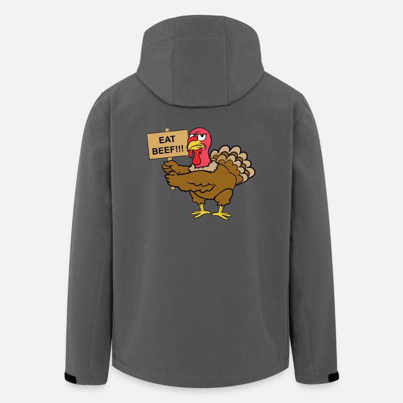 Thanksgiving Truthahn Pute - Recycelte Männer Softshell-Jacke von Stanley/Stella - Anthrazit