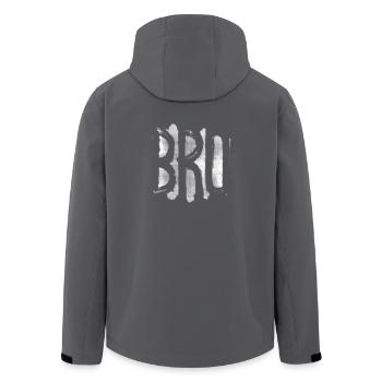 BRO Bruder - Recycelte Männer Softshell-Jacke von Stanley/Stella - Anthrazit - Hinten - AI Model Male 185 light (185cm)
