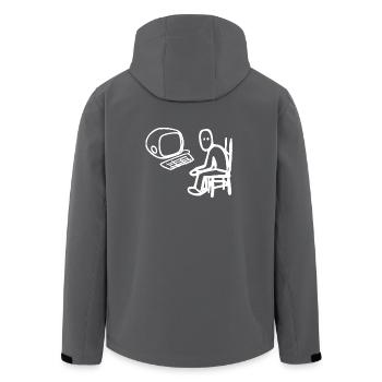 Nerd Geek Geschenk Computer PC Gamer Computerfreak - Recycelte Männer Softshell-Jacke von Stanley/Stella - Anthrazit - Hinten - AI Model Male 185 light (185cm)