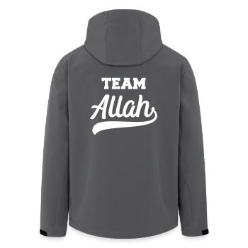 Team Allah cooles Geschenk für gläubige Moslems - Recycelte Männer Softshell-Jacke von Stanley/Stella - Anthrazit - Hinten - AI Model Male 185 light (185cm)