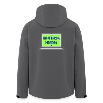 Fatal Error I Hate Mondays Geek Tech Sarkastisch - Recycelte Männer Softshell-Jacke von Stanley/Stella - Anthrazit - Hinten - AI Model Male 185 light (185cm)