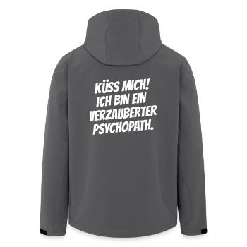 Verzauberter Psychopath - Recycelte Männer Softshell-Jacke von Stanley/Stella - Anthrazit - Hinten - AI Model Male 185 light (185cm)