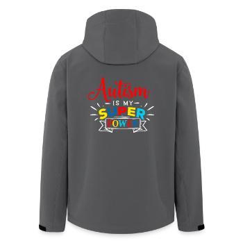 Autismus Autist ADHS Autism Asperger Geschenk - Recycelte Männer Softshell-Jacke von Stanley/Stella - Anthrazit - Hinten - AI Model Male 185 light (185cm)