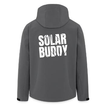 Solar Buddy - Recycelte Männer Softshell-Jacke von Stanley/Stella - Anthrazit - Hinten - AI Model Male 185 light (185cm)