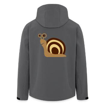 Schnecke Geschenk - Recycelte Männer Softshell-Jacke von Stanley/Stella - Anthrazit - Hinten - AI Model Male 185 light (185cm)