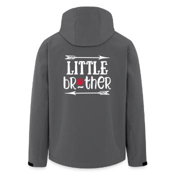 Little Brother Dog - Recycelte Männer Softshell-Jacke von Stanley/Stella - Anthrazit - Hinten - AI Model Male 185 light (185cm)