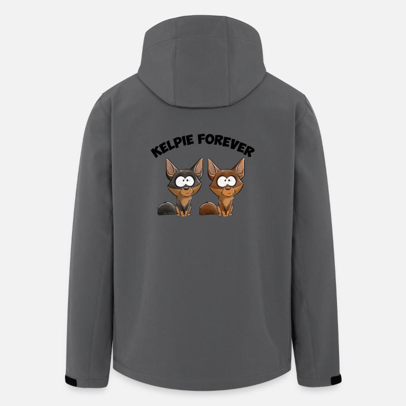 Kelpie Forever - Veste softshell homme en polyester recyclé Stanley/Stella - charbon