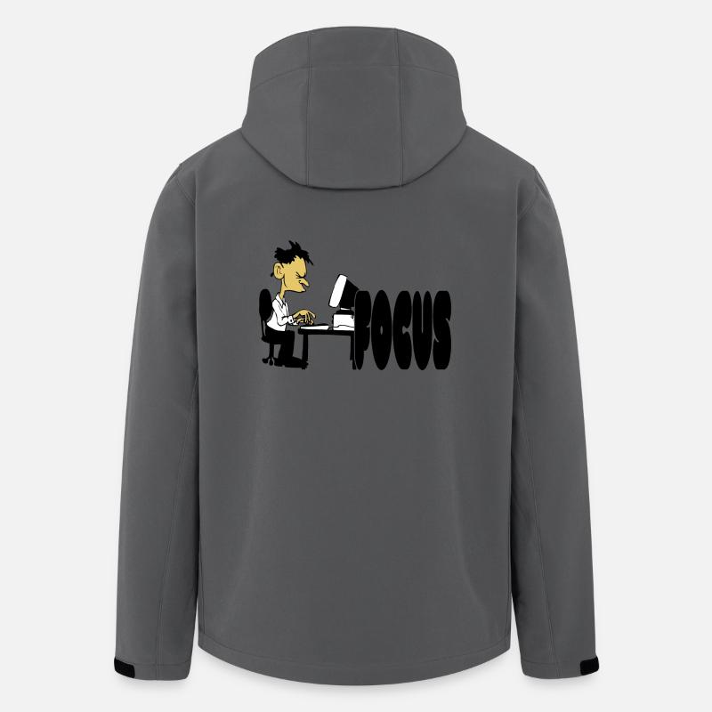 Bureau de travail - Veste softshell homme en polyester recyclé Stanley/Stella - charbon