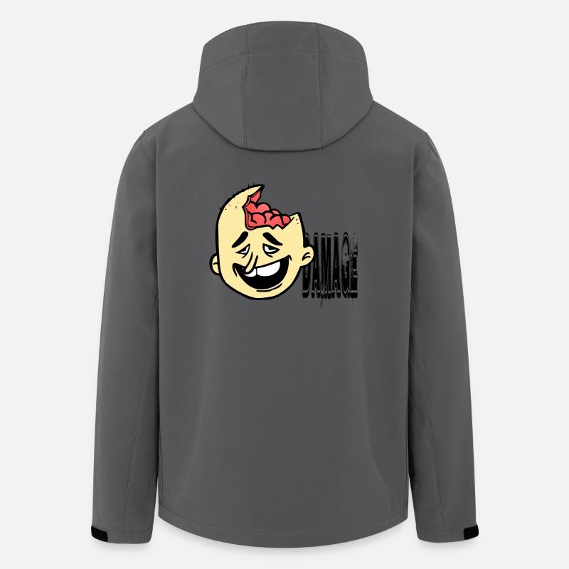 Dumm behindert Idiot - Recycelte Männer Softshell-Jacke von Stanley/Stella - Anthrazit