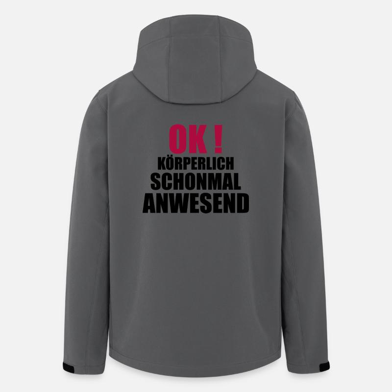 körperliche anwesenheit - Recycelte Männer Softshell-Jacke von Stanley/Stella - Anthrazit