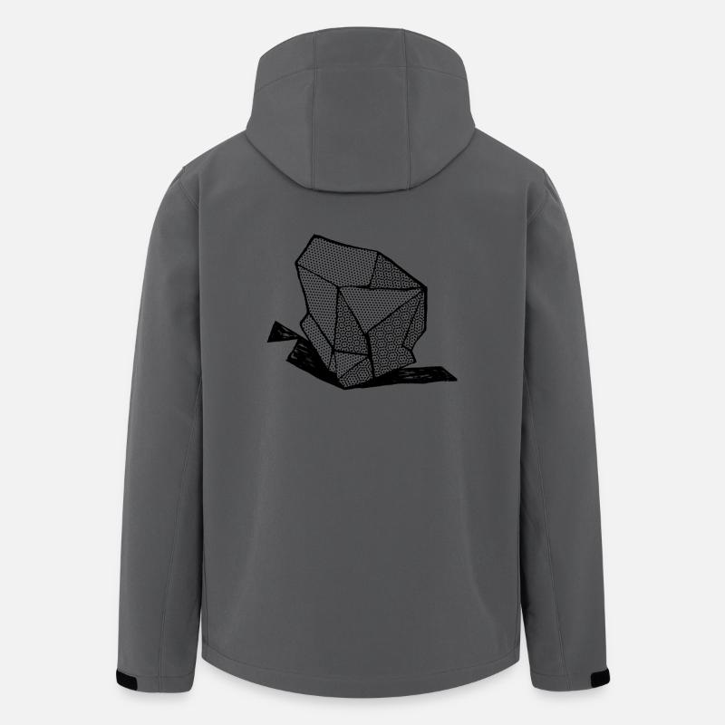 ROCK No 1 bw - Veste softshell homme en polyester recyclé Stanley/Stella - charbon