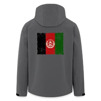 Afghanistan - Veste softshell homme en polyester recyclé Stanley/Stella - charbon - Dos - AI Model Male 185 light (185cm)