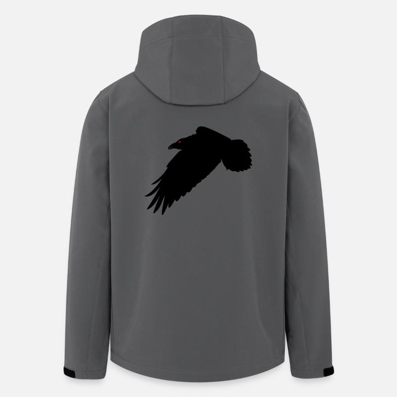 Schwarzer Rabe - Recycelte Männer Softshell-Jacke von Stanley/Stella - Anthrazit