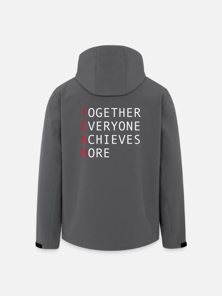Team - Recycelte Männer Softshell-Jacke von Stanley/Stella - Anthrazit