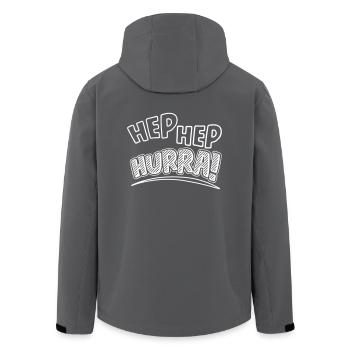HEP HEP HURRA! - Geschenk - Recycelte Männer Softshell-Jacke von Stanley/Stella - Anthrazit - Hinten - AI Model Male 185 light (185cm)