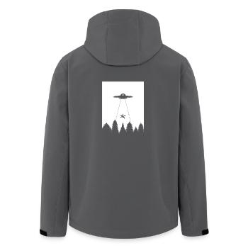 Fliegende Untertasse Ufo Alien shirt Geschenk - Recycelte Männer Softshell-Jacke von Stanley/Stella - Anthrazit - Hinten - AI Model Male 185 light (185cm)
