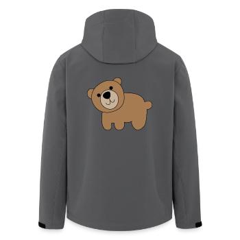 Ours - Veste softshell homme en polyester recyclé Stanley/Stella - charbon - Dos - AI Model Male 185 light (185cm)