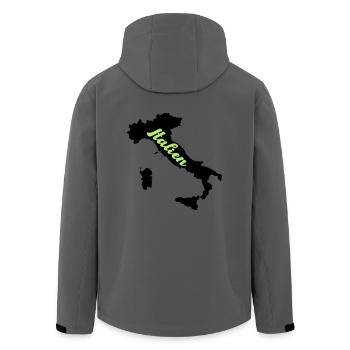 italien land - Recycelte Männer Softshell-Jacke von Stanley/Stella - Anthrazit - Hinten - AI Model Male 185 light (185cm)