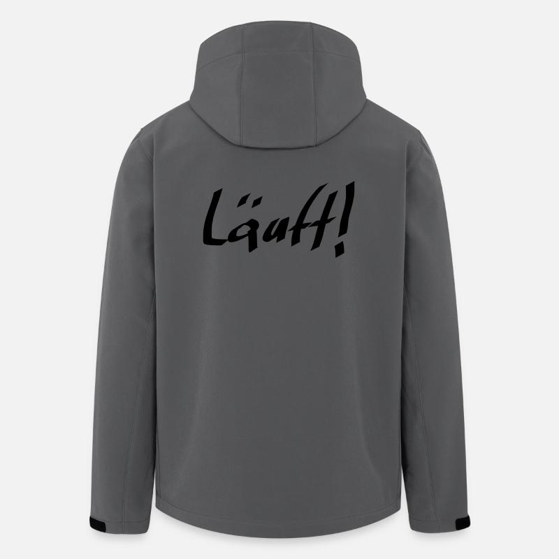 läuft - Recycelte Männer Softshell-Jacke von Stanley/Stella - Anthrazit