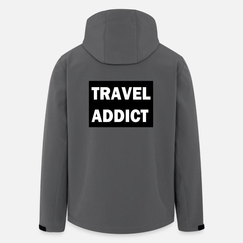 Reisesüchtiger - Recycelte Männer Softshell-Jacke von Stanley/Stella - Anthrazit