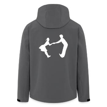 Tanzen Tanzpaar Musik Tanzmusik - Recycelte Männer Softshell-Jacke von Stanley/Stella - Anthrazit - Hinten - AI Model Male 185 light (185cm)