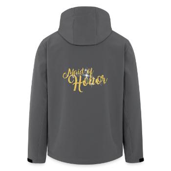Maid Of Honor Bachelorette Party - Recycelte Männer Softshell-Jacke von Stanley/Stella - Anthrazit - Hinten - AI Model Male 185 light (185cm)