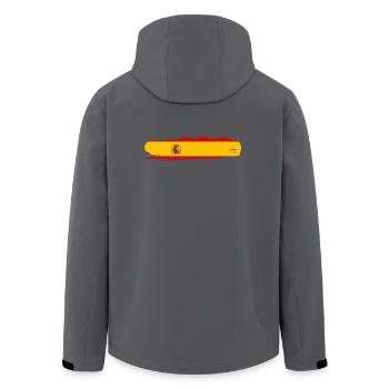Spanien - Recycelte Männer Softshell-Jacke von Stanley/Stella - Anthrazit - Hinten - AI Model Male 185 light (185cm)