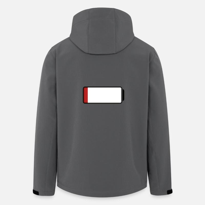 Battery (low / empty - 10%) - Men’s Recycled Softshell Jacket by Stanley/Stella - anthracite