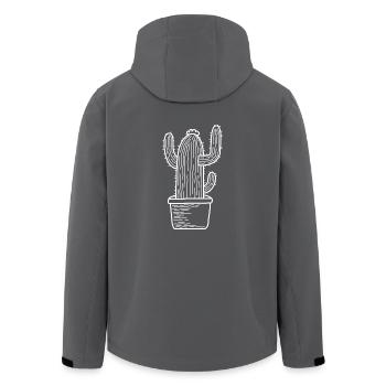 Kaktus Kakteen Geschenk stachelig Wüste Pflanze - Recycelte Männer Softshell-Jacke von Stanley/Stella - Anthrazit - Hinten - AI Model Male 185 light (185cm)