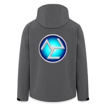 Antahkarana Symbol Yoga Reiki Meditation Zen Om 3D - Recycelte Männer Softshell-Jacke von Stanley/Stella - Anthrazit - Hinten - AI Model Male 185 light (185cm)